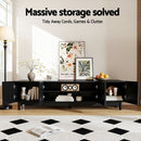 Artiss TV Unit Entertainment Unit Storage Cabinet 180cm Black - RnR Galore