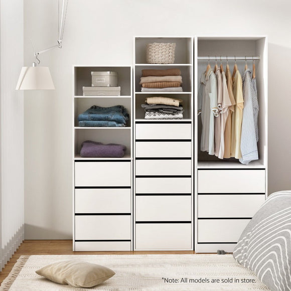 Artiss Wardrobe Clothes Closet Storage Organizer White - RnR Galore