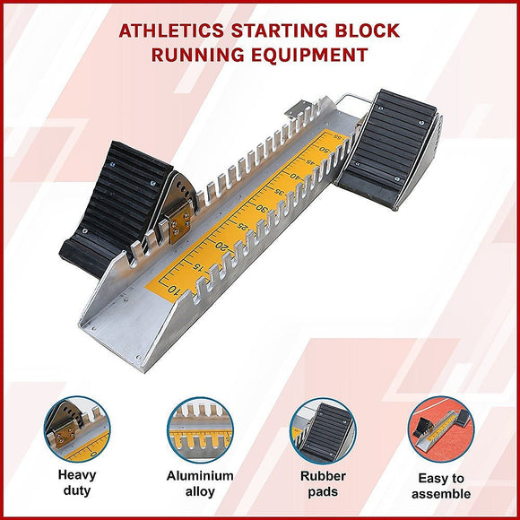 Athletics Starting Block for Sprint Training – Adjustable Track Running Equipment - RnR Galore