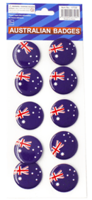 Australian Flag Badges 10 pieces Aussie Australia Day Enamel Tie Pin Brooch - RnR Galore