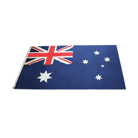 Australian Flag Heavy Duty Woven Spun Poly Australia Flag Metal Clips - RnR Galore
