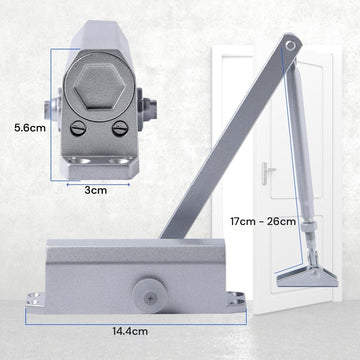 Auto Commercial Door Closers Hydraulic Door Closer for Home Commercial Door 25 - 45kg - RnR Galore