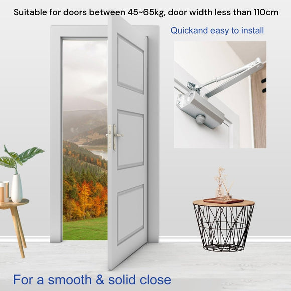 Auto Commercial Door Closers Hydraulic Door Closer for Home Commercial Door 45 - 60kg - RnR Galore