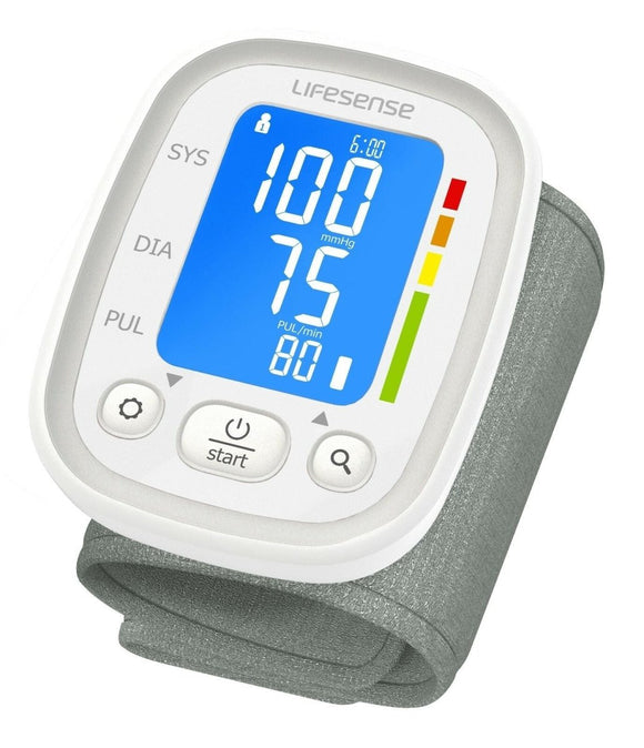 Automatic Digital Wrist Blood Pressure Monitor White - RnR Galore