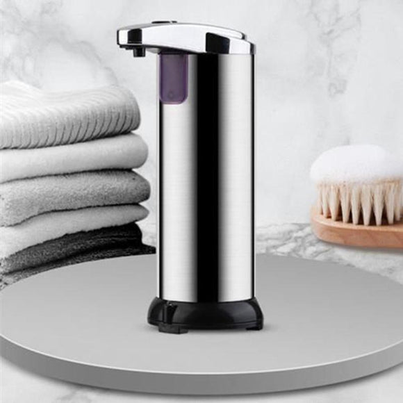 Automatic Soap Liquid Dispenser Handsfree Touchless IR Sensor Hand Wash Steel - RnR Galore