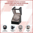 Automatic Watch Winder Display Box Case Motor Rotation Storage PU Leather - RnR Galore