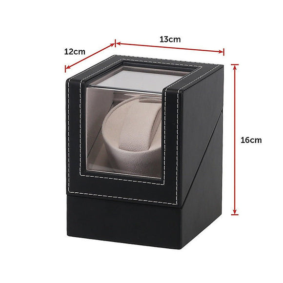 Automatic Watch Winder Display Box Case Motor Rotation Storage PU Leather - RnR Galore