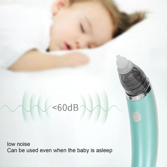 Baby Nasal Aspirator Electric Safe Hygienic Nose Cleaner Snot Sucker For baby (Green) - RnR Galore