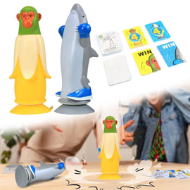 Banana Monkey vs Sharkman Flip Game – Fun Toss & Flip Challenge for Family, Party & Group Play | Other Action Games Available In - Store - RnR Galore
