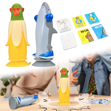 Banana Monkey vs Sharkman Flip Game – Fun Toss & Flip Challenge for Family, Party & Group Play | Other Action Games Available In - Store - RnR Galore