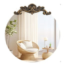 Baroque Antique Round Wall Mirror D�cor 60x64.5cm - RnR Galore