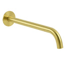 Bathroom 300mm Long Wall Mounted Extention Bath Tub Filler Spout Brushed Gold - RnR Galore
