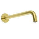 Bathroom 300mm Long Wall Mounted Extention Bath Tub Filler Spout Brushed Gold - RnR Galore