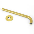 Bathroom 300mm Long Wall Mounted Extention Bath Tub Filler Spout Brushed Gold - RnR Galore