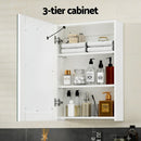 Bathroom Mirror Cabinet LED 500x720mm Medicine Wall Storage - RnR Galore
