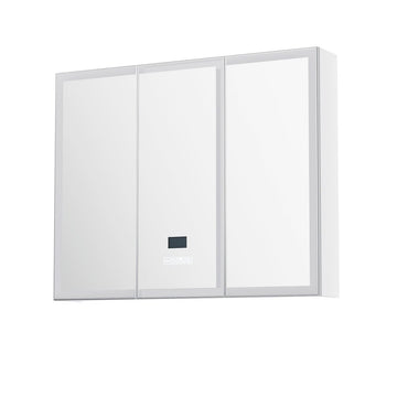 Bathroom Mirror Cabinet LED Light 900x720mm Medicine Wall Storage - RnR Galore