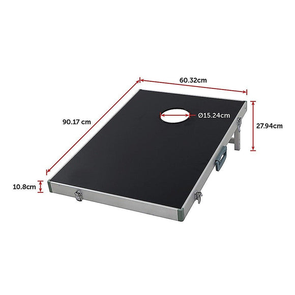 Bean Bag Toss Cornhole Game Set Aluminium Frame Portable Design - RnR Galore