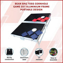 Bean Bag Toss Cornhole Game Set Aluminium Frame Portable Design - RnR Galore