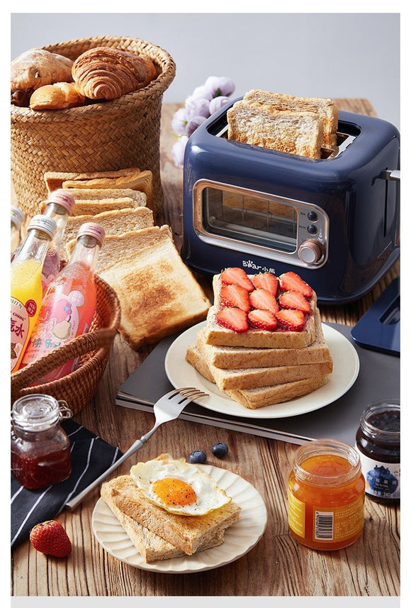 BEAR Double Slots Bread Toaster With Glass Window DSL - C02X1 - RnR Galore