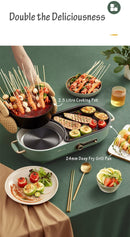 BEAR Multi - functional 2 - in - 1 Cooking Hot Pot And Griddle Barbecue Machine DKL - C15L1 - RnR Galore