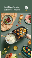 BEAR Multi - functional 2 - in - 1 Cooking Hot Pot And Griddle Barbecue Machine DKL - C15L1 - RnR Galore