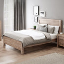 Bed Frame King Single Size in Solid Wood Veneered Acacia Bedroom Timber Slat in Oak - RnR Galore