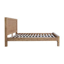 Bed Frame King Size in Solid Wood Veneered Acacia Bedroom Timber Slat in Oak - RnR Galore