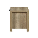 Bedside Table 2 drawers Storage Table Night Stand MDF in Oak - RnR Galore