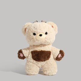 Beige Bear Cute Plush Teddy Bear Backpack Stuffed Animal Rucksack Convertible Shoulder Bag for Girls and Teens Brown Novelty Gift - RnR Galore