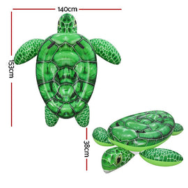 Bestway Float Turtle Rider Inflatable Ride On Floating Pool Lounger 153x140CM - RnR Galore