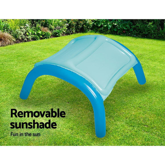 Bestway Kids Pool 140x140x114cm Inflatable Swimming w/ Canopy Play Pools 265L - RnR Galore