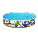 Bestway Kids Pool 183x38cm Round Above Ground Rigid Swimming Pools Dinosaur 946L - RnR Galore