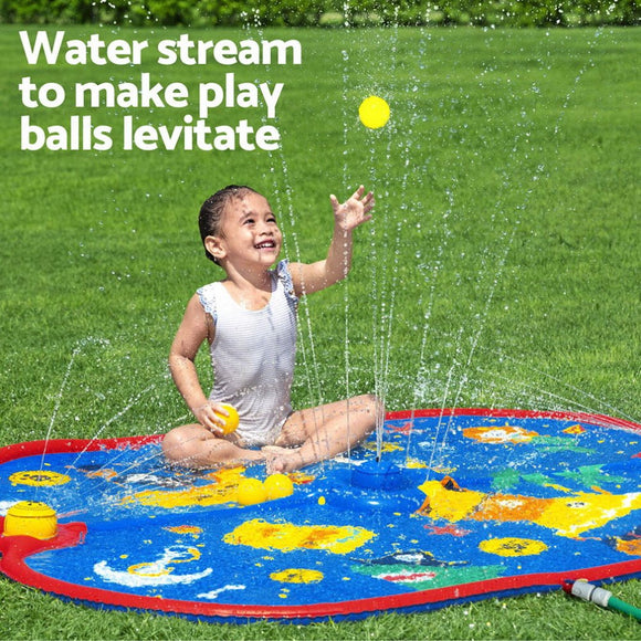 Bestway Kids Splash Pad Pool Sprinkler Spray Play Mat Water Fun Toys 170cm x140cm - RnR Galore