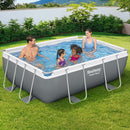 Bestway Swimming Pool 282x196x84cm Steel Frame Above Ground Pools Filter Pump 3662L - RnR Galore