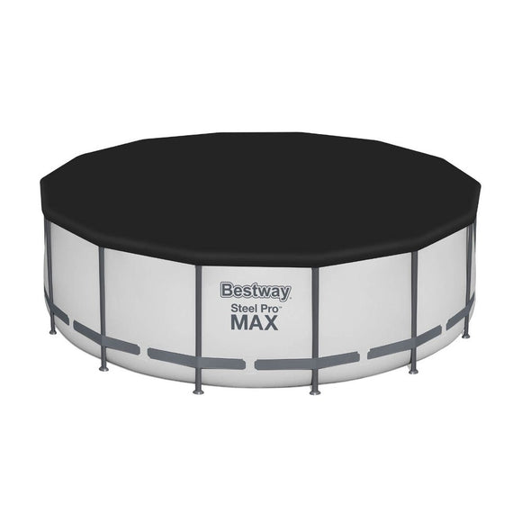 Bestway Swimming Pool 427x427x122cm Steel Frame Above Ground Pools Round Filter Pump Ladder - RnR Galore