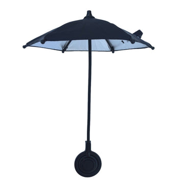 Black Magnetic Phone Umbrella Sun Shade - Clear Outdoor Screen Visor, Anti - Glare Mini Parasol for iPhone - RnR Galore