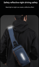 Black Men's Anti - Theft Crossbody Sling Bag with USB Charging Port & Combination Lock - RnR Galore