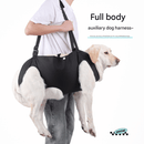 Black Pet Support Harness for Senior and Disabled Dogs - Adjustable Chest and Back Support Leash(Size S) - RnR Galore