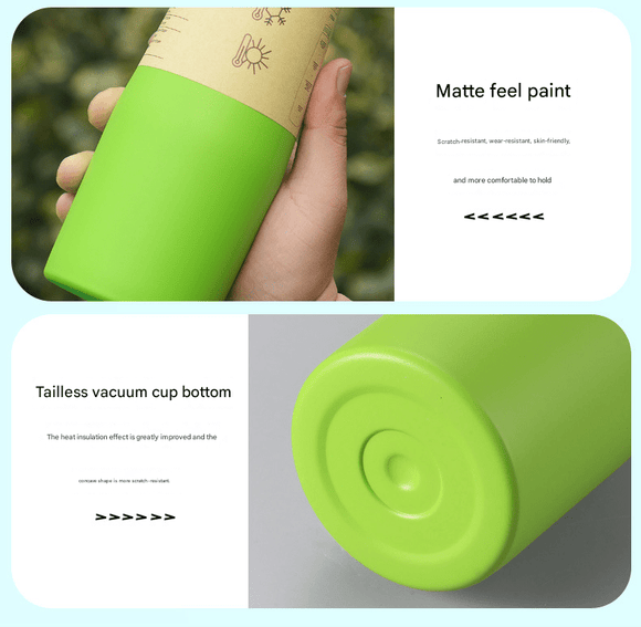 Black Premium 304 Stainless Steel Vacuum Insulated Water Bottle - 532ml Large Capacity Sports Flask with 12 - 24 Hour Thermal Retention, Leak - Proof Portable Travel Mug for Gym, Office, Car and Outdoor Activities - RnR Galore