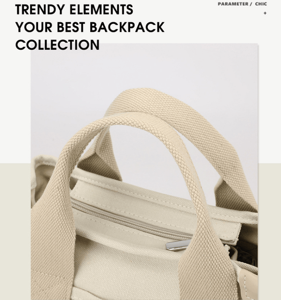 Black Small Canvas Tote Bag Crossbody Lunch Handbag with Adjustable Strap Fits 9.7 Inch Tablet for Women Daily Work and Travel - RnR Galore
