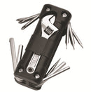 Black Versatile 16 - in - 1 Bike & Motorcycle Multi - Tool - Portable Repair Kit with Adjustable Wrench - RnR Galore