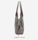 Black Women's Canvas Hobo Handbag Multi - Compartment Shoulder Tote Bag Minimalist Casual Purse 30cm for Work Shopping & Travel - RnR Galore