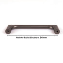 Black Zinc Kitchen Cabinet Handles Drawer Bar Handle Pull 96mm - RnR Galore