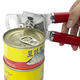 Blue (2 - Pack) Heavy - Duty Manual Can Opener - Ergonomic 3 - in - 1 Tool with Stainless Steel Cutter & Bottle Opener - RnR Galore
