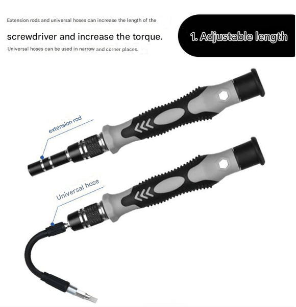 Blue and Black Professional 115 - in - 1 Precision Screwdriver Set - Magnetic Repair Tool Kit for PC, Laptop, Phone & Electronics - RnR Galore