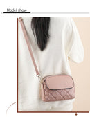 Blue Chic Quilted Crossbody Bag - Multi - Compartment PU Leather Shoulder Purse - RnR Galore