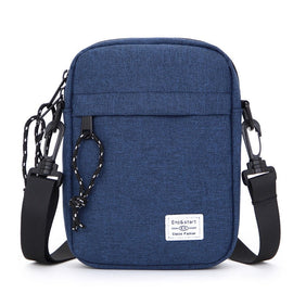 Blue Mini Streetwear Oxford Cloth Crossbody Bag - Ultra - Light (200g) Fashion Sling Pack, Fits 8 - inch Tablet - RnR Galore
