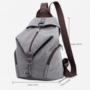 Blue Women's Vintage Canvas Backpack Casual Daypack Retro College School Bag Large Capacity Rucksack for Travel Work & Daily Use - RnR Galore