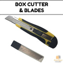 BOX CUTTER & BLADES Knife Retractable Blade Snap Off Razor 18mm Durable Opener - RnR Galore