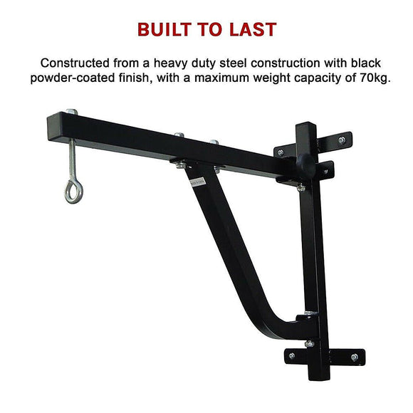 Boxing Punching Bag Wall Pivot Rack – Swivel Mount for Home Gym - RnR Galore
